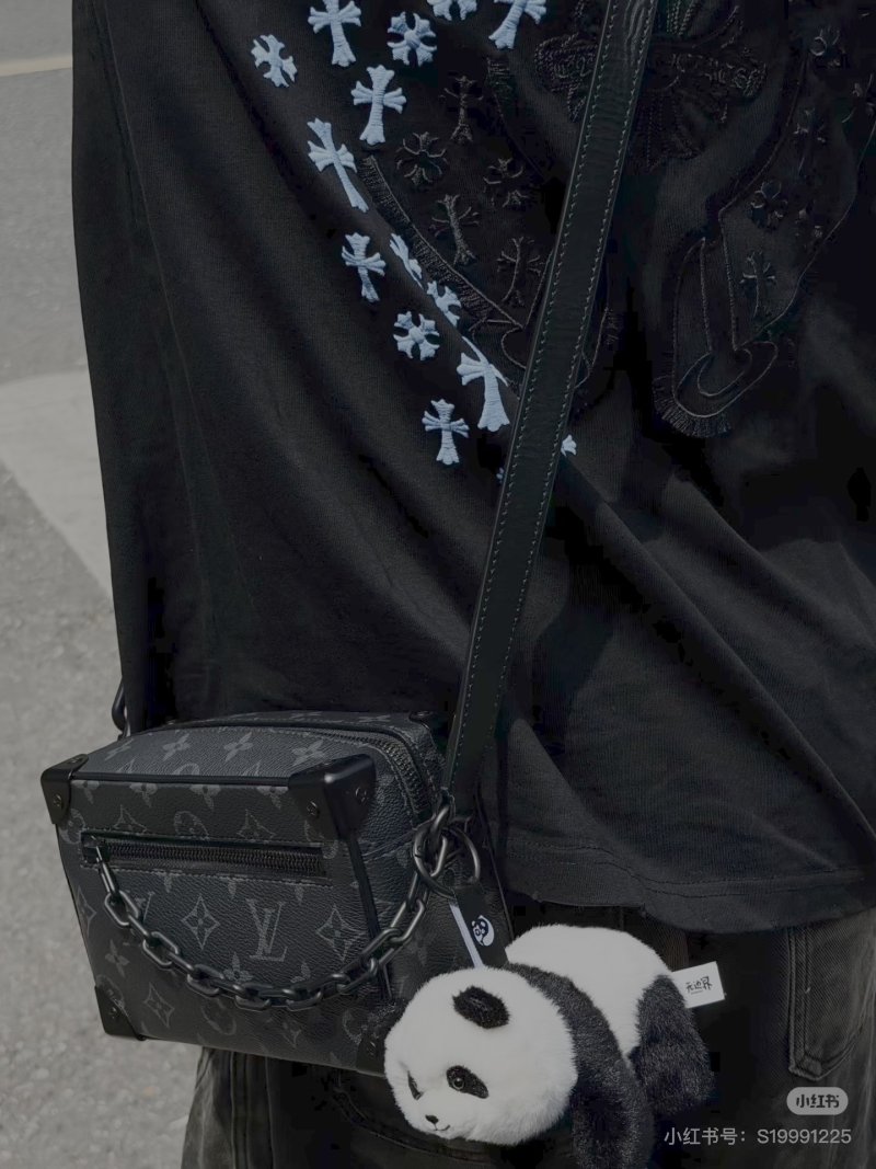 Louis Vuitton Soft Trunk Monogram Crossbody Bag Black view
