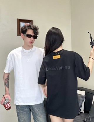 Louis Vuitton Black Logo T-Shirt with Yellow Patch view 2