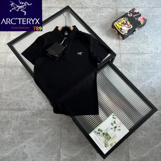 Arc'teryx Chest Logo Collared Polo Shirt - Black