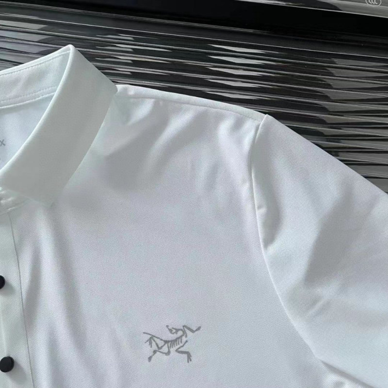 Arc'teryx Chest Logo Collared Polo Shirt - Black view
