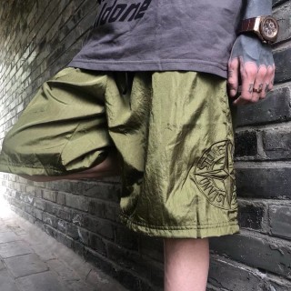 Stone Island Olive Green Cargo Shorts view 4