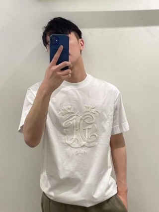Chrome Hearts White Embroidered Logo T-Shirt