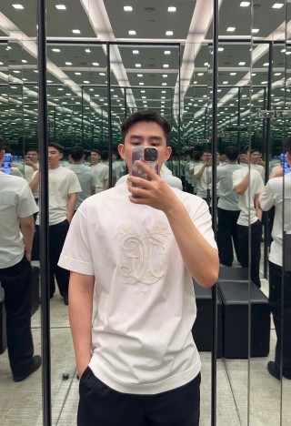 Chrome Hearts White Embroidered Logo T-Shirt view 4