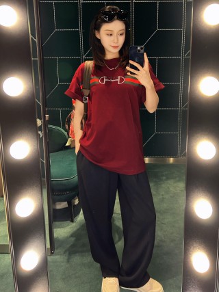 Gucci Horsebit Stripe Red T-Shirt view 3