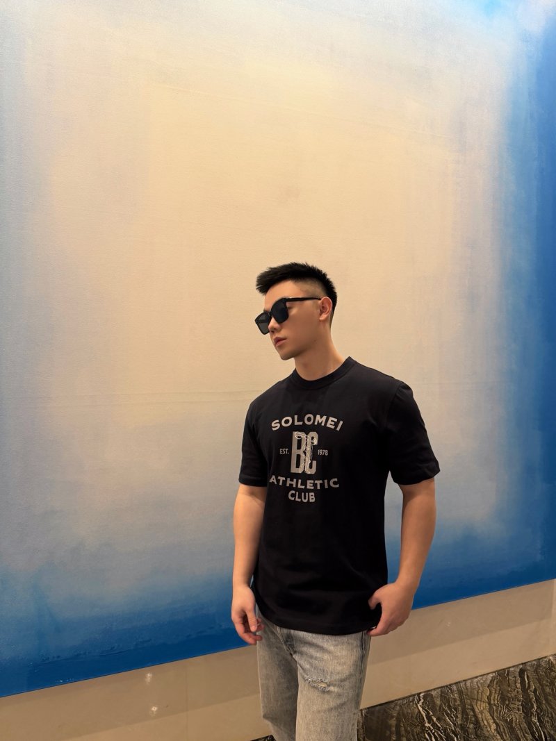 Navy Athletic Graphic Short Sleeve T-Shirt view