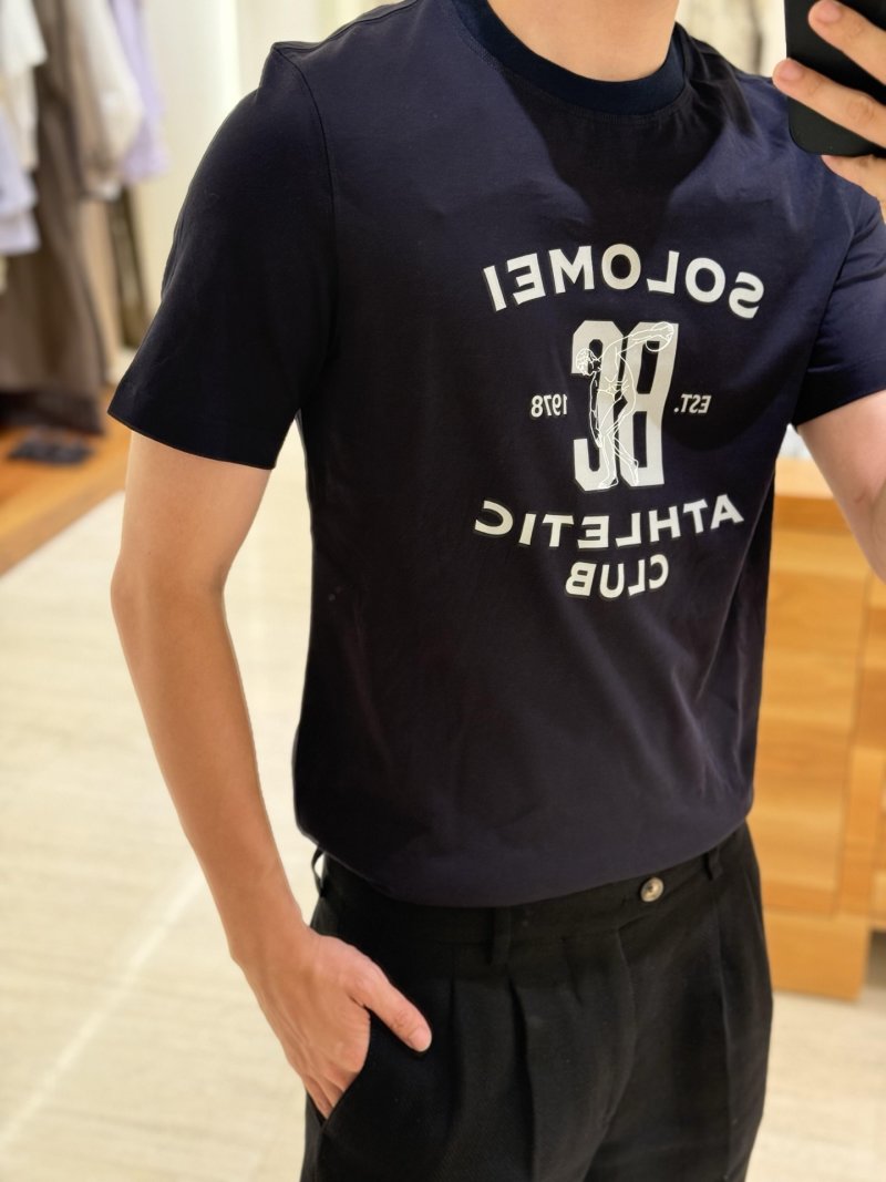 Navy Athletic Graphic Short Sleeve T-Shirt view