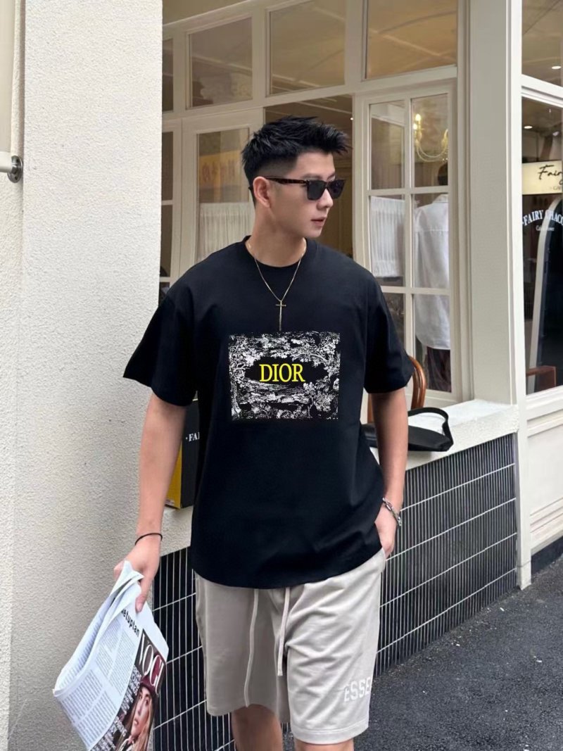 Dior Black Graphic Logo T-Shirt