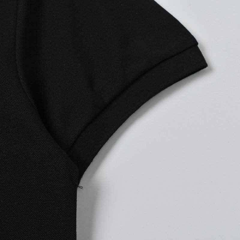 Burberry Black Polo Shirt with Embroidered Logo view