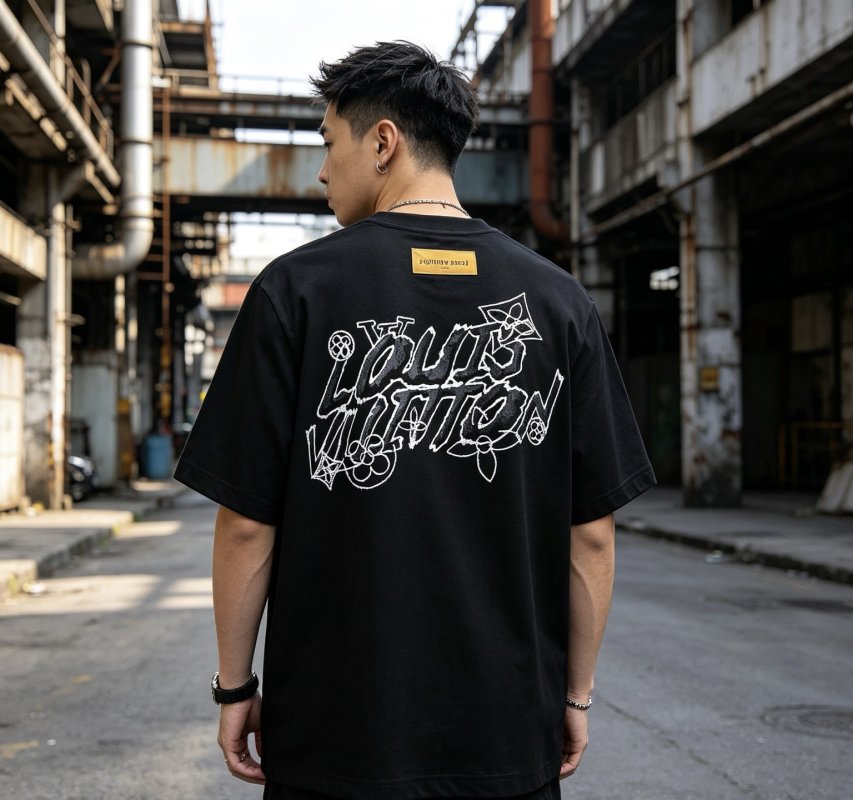 Louis Vuitton LV Monogram Black T-Shirt view