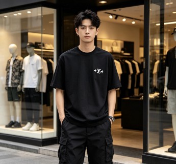 Louis Vuitton LV Monogram Black T-Shirt view 5