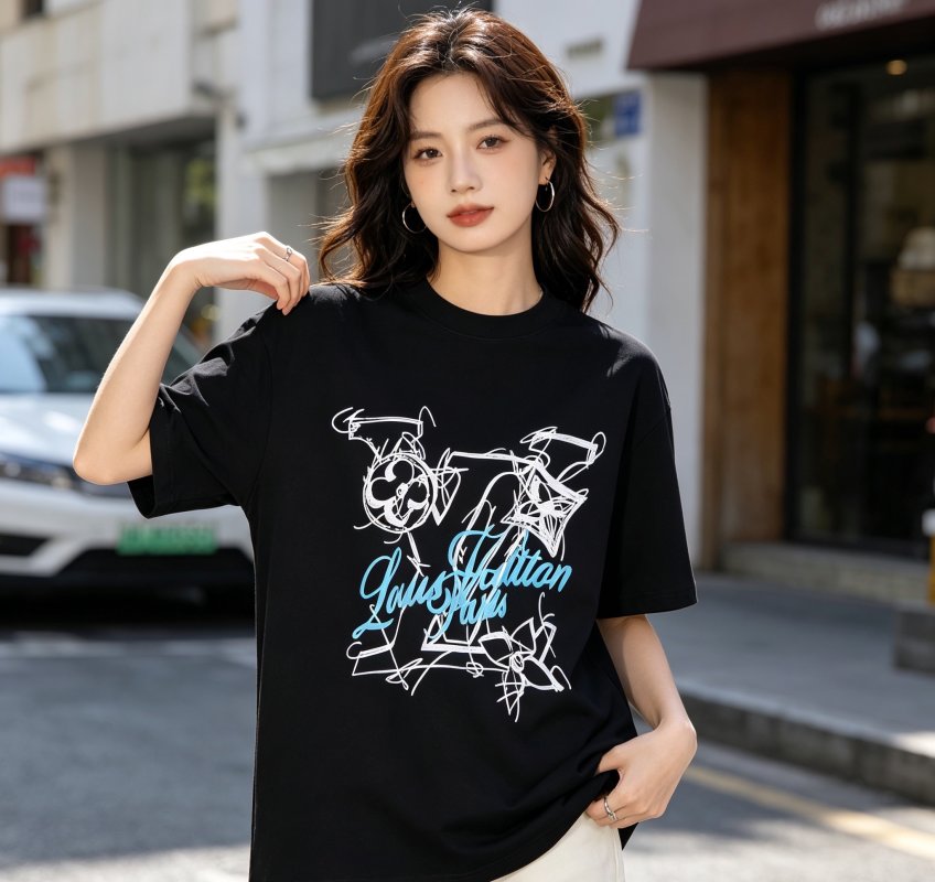 Black Graphic Print Short Sleeve T-Shirt view