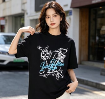 Black Graphic Print Short Sleeve T-Shirt view 4