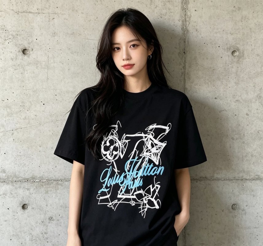 Black Graphic Print Short Sleeve T-Shirt view