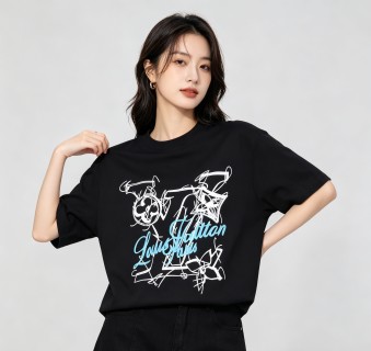 Black Graphic Print Short Sleeve T-Shirt view 7