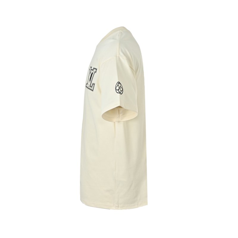 Louis Vuitton LV Logo Cream Short Sleeve T-Shirt view