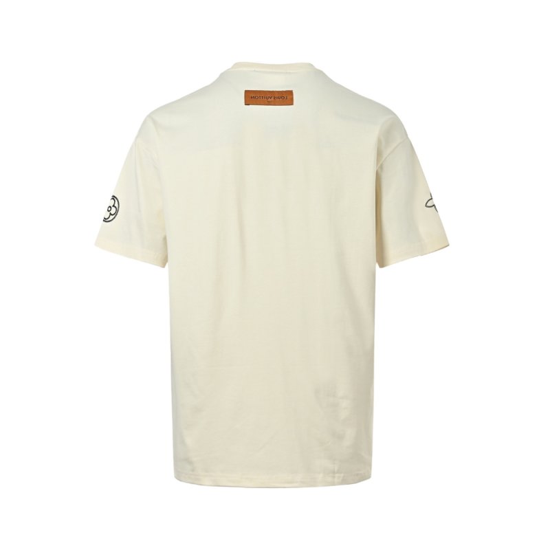 Louis Vuitton LV Logo Cream Short Sleeve T-Shirt view