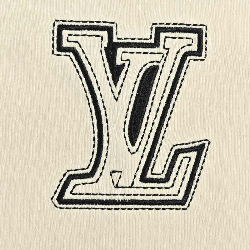 Louis Vuitton LV Logo Cream Short Sleeve T-Shirt view