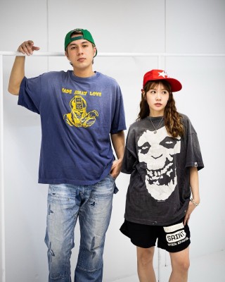 Navy Graphic Print Short Sleeve T-Shirt with Yellow Logo view 6