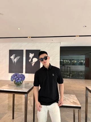 Essentials Black Short-Sleeve Polo Shirt view 2