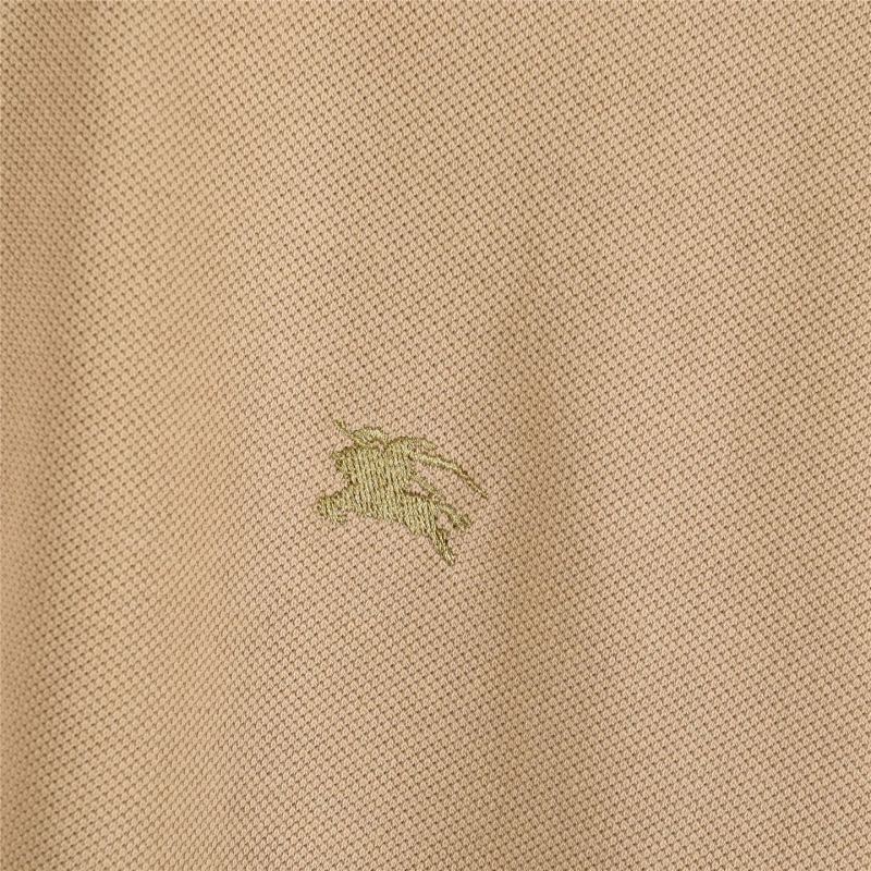 Burberry Beige Polo Shirt with Red Trim view