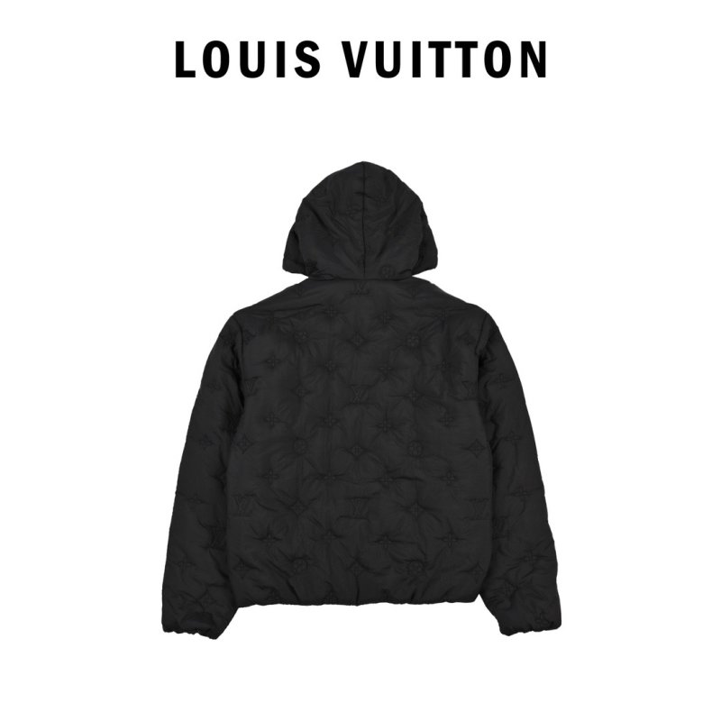 Navy Quilted Puffer Jacket view