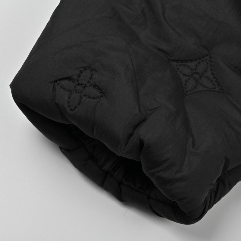 Navy Quilted Puffer Jacket view