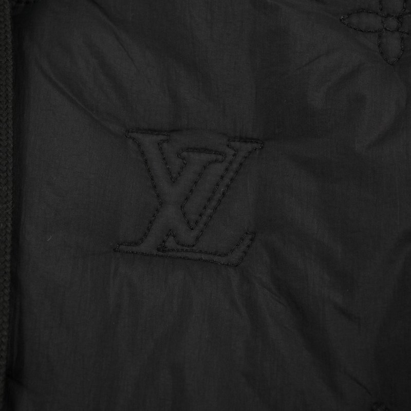 Navy Quilted Puffer Jacket view