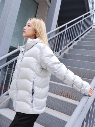 White Puffer Down Jacket view 7