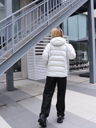 White Puffer Down Jacket view 8