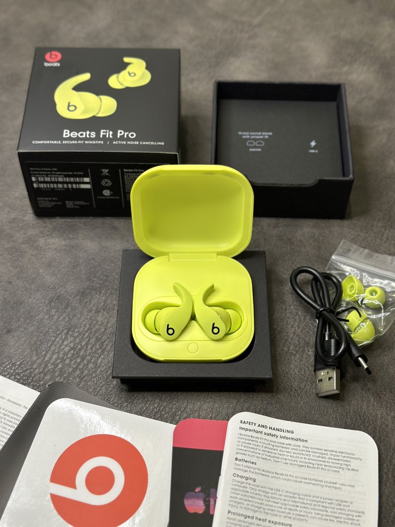 Beats Fit Pro Wireless Earbuds – Volt Yellow view