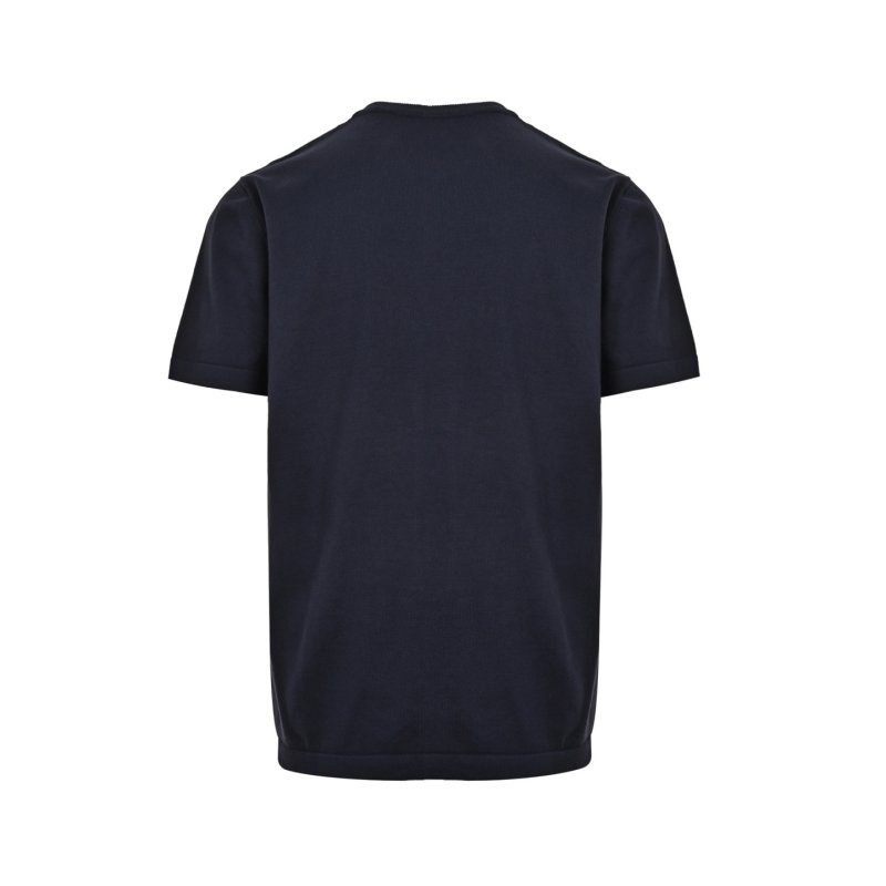 Louis Vuitton Navy Crewneck T-Shirt with Gold LV Logo view