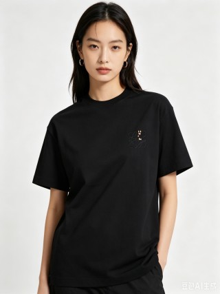 Black Classic Short Sleeve Graphic T-Shirt