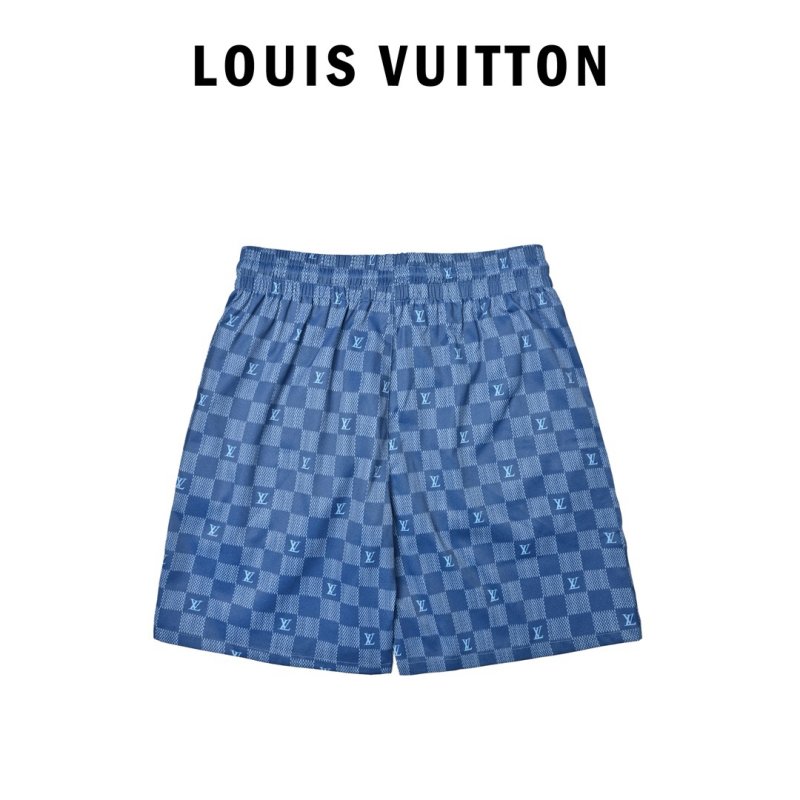 Louis Vuitton Damier Checkered Shorts Blue view