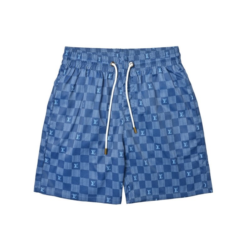 Louis Vuitton Damier Checkered Shorts Blue view