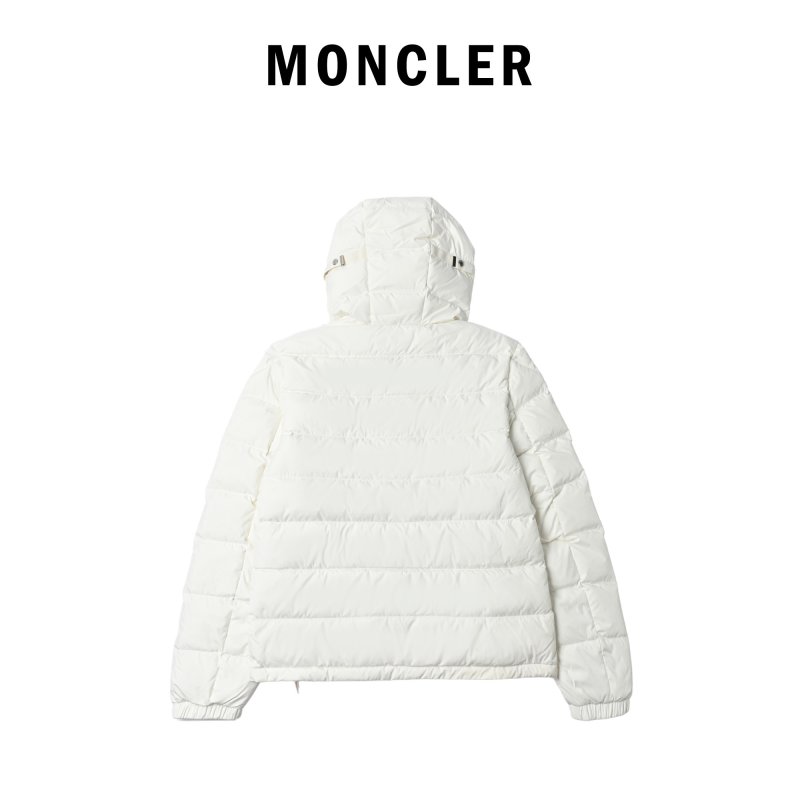 Moncler White Quilted Down Puffer Jacket view