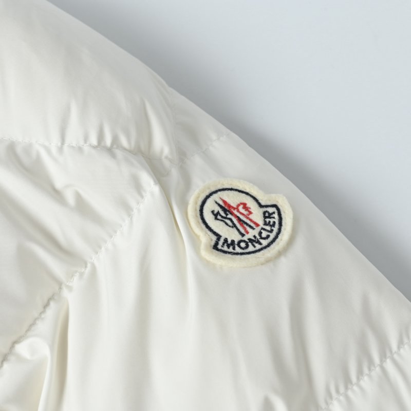 Moncler White Quilted Down Puffer Jacket view