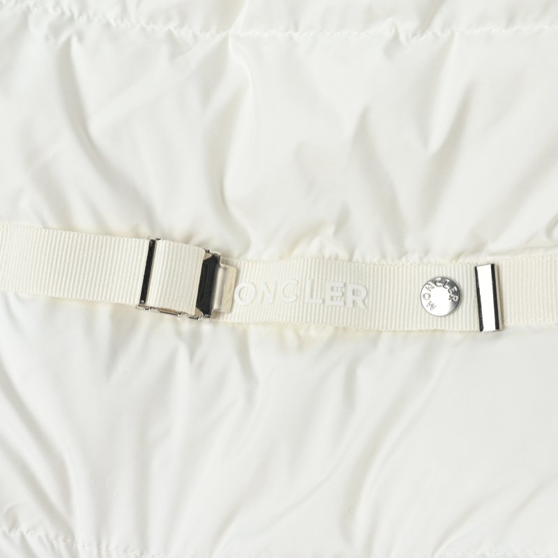 Moncler White Quilted Down Puffer Jacket view