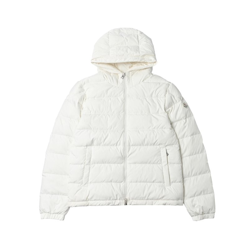 Moncler White Quilted Down Puffer Jacket view