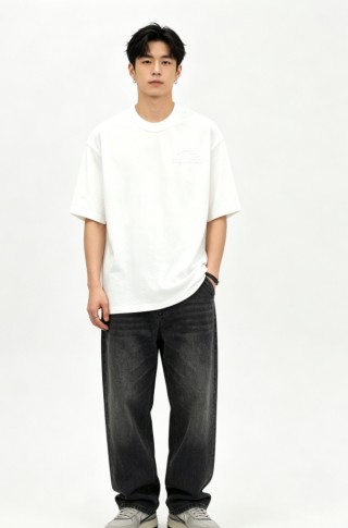 White Oversized Short Sleeve T-Shirt view 2