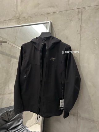 Arc'teryx Black Hooded Softshell Jacket view 3