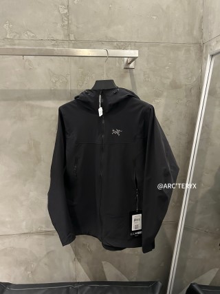 Arc'teryx Black Hooded Softshell Jacket view 4