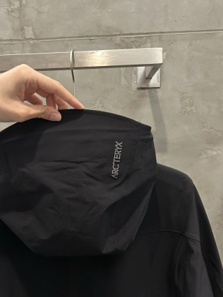 Arc'teryx Black Hooded Softshell Jacket view 6