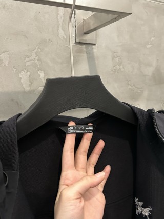 Arc'teryx Black Hooded Softshell Jacket view 7