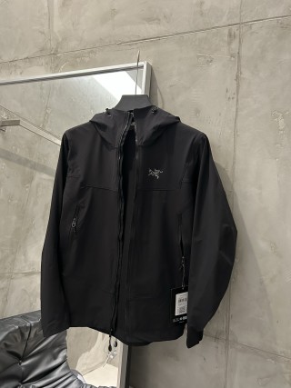 Arc'teryx Black Hooded Softshell Jacket view 8