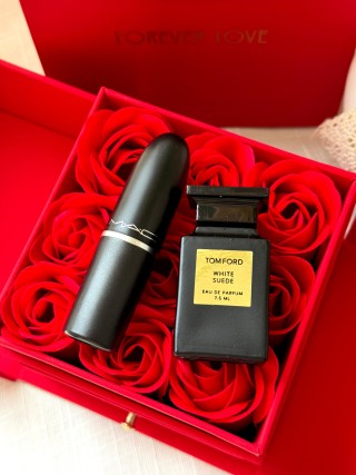 Forever Love Luxury Gift Set - Red Rose Lipstick & Perfume Box view 5