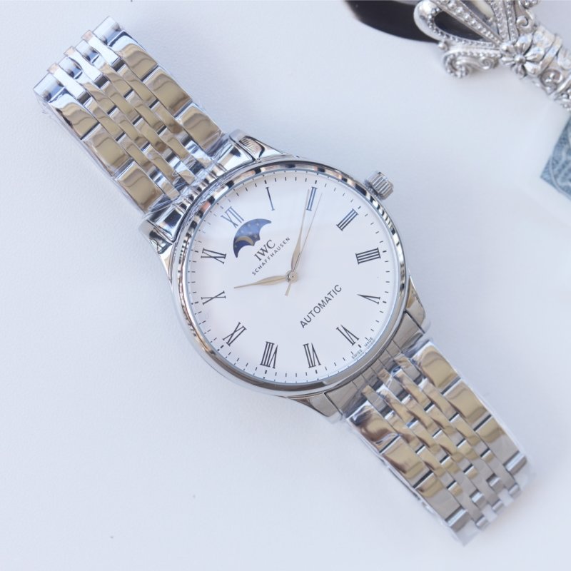 IWC Portofino Automatic Moon Phase 40mm Steel Watch