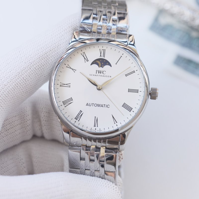 IWC Portofino Automatic Moon Phase 40mm Steel Watch view