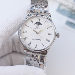 IWC Portofino Automatic Moon Phase 40mm Steel Watch view 2