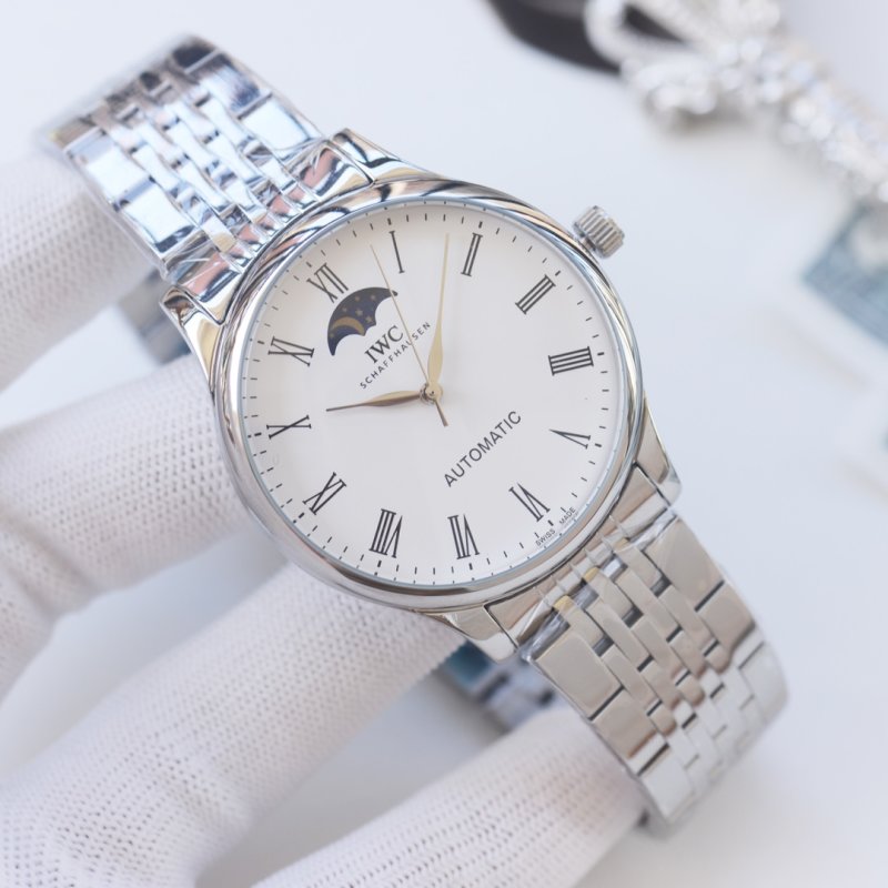 IWC Portofino Automatic Moon Phase 40mm Steel Watch view