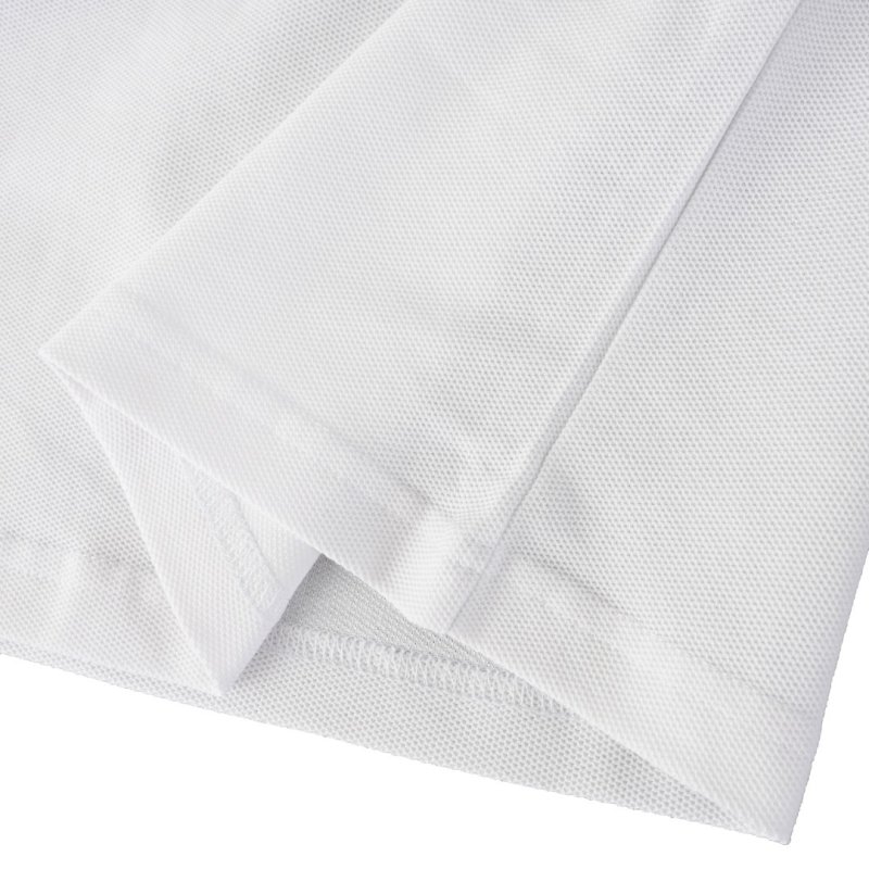 Lacoste Classic Polo Shirt White with Navy Trim view